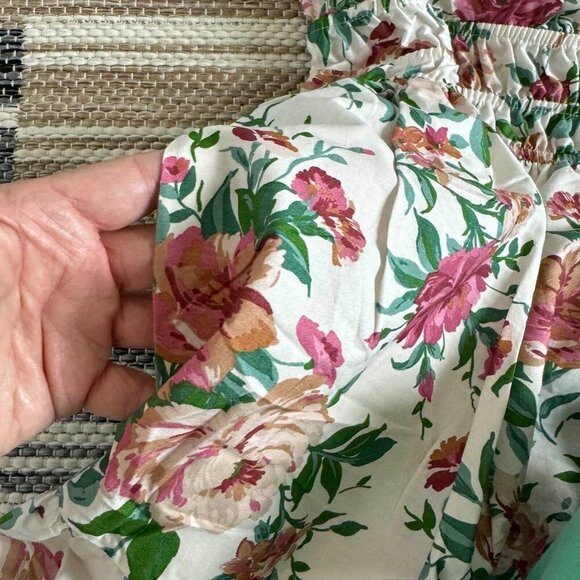 Anthropologie Women's The Somerset Maxi Dress Puff-Sleeve Floral Multicolor Sz M - Picture 8 of 14